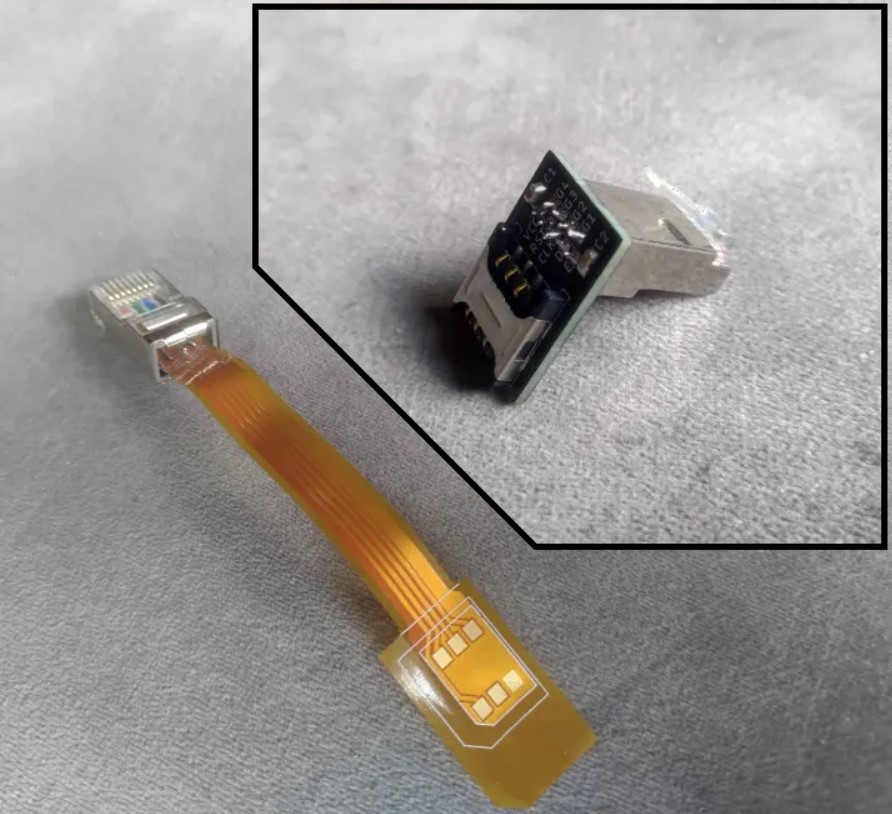 Подключение SIM-карты через адаптер RJ45 в модеме
