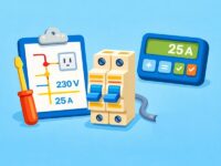 Калькулятор защитного автомата для сети 220/380 В Калькулятор защитного автомата иконка